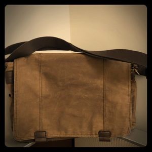 Fossil Canvas Messenger Bag
